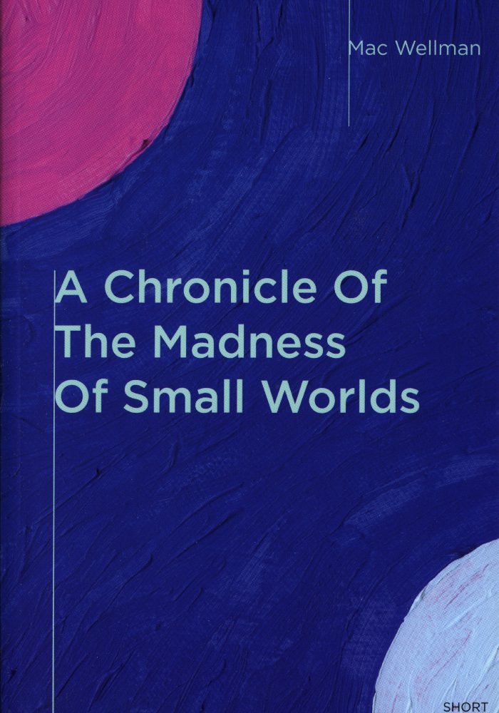 Abstract book cover with bold title text.