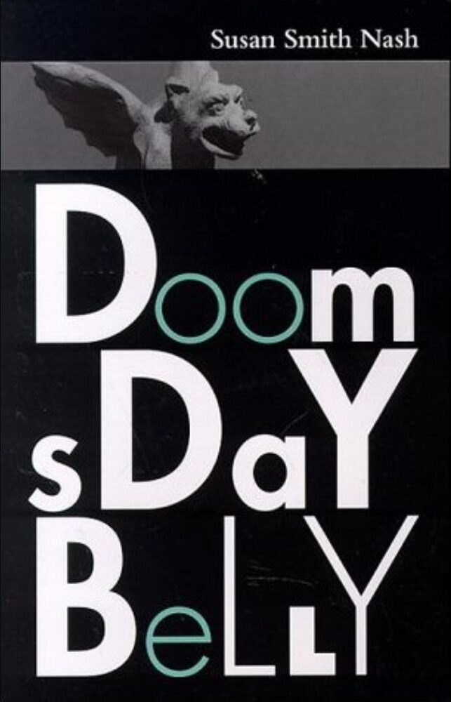 Book cover with gargoyle and bold text.